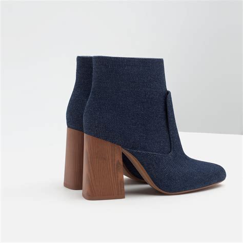 zara denim heels.